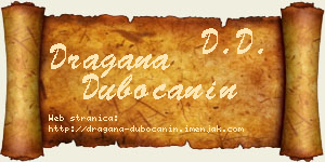 Dragana Dubočanin vizit kartica